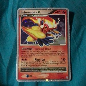 Infernope X Pokémon trading card #121 Rare Holo